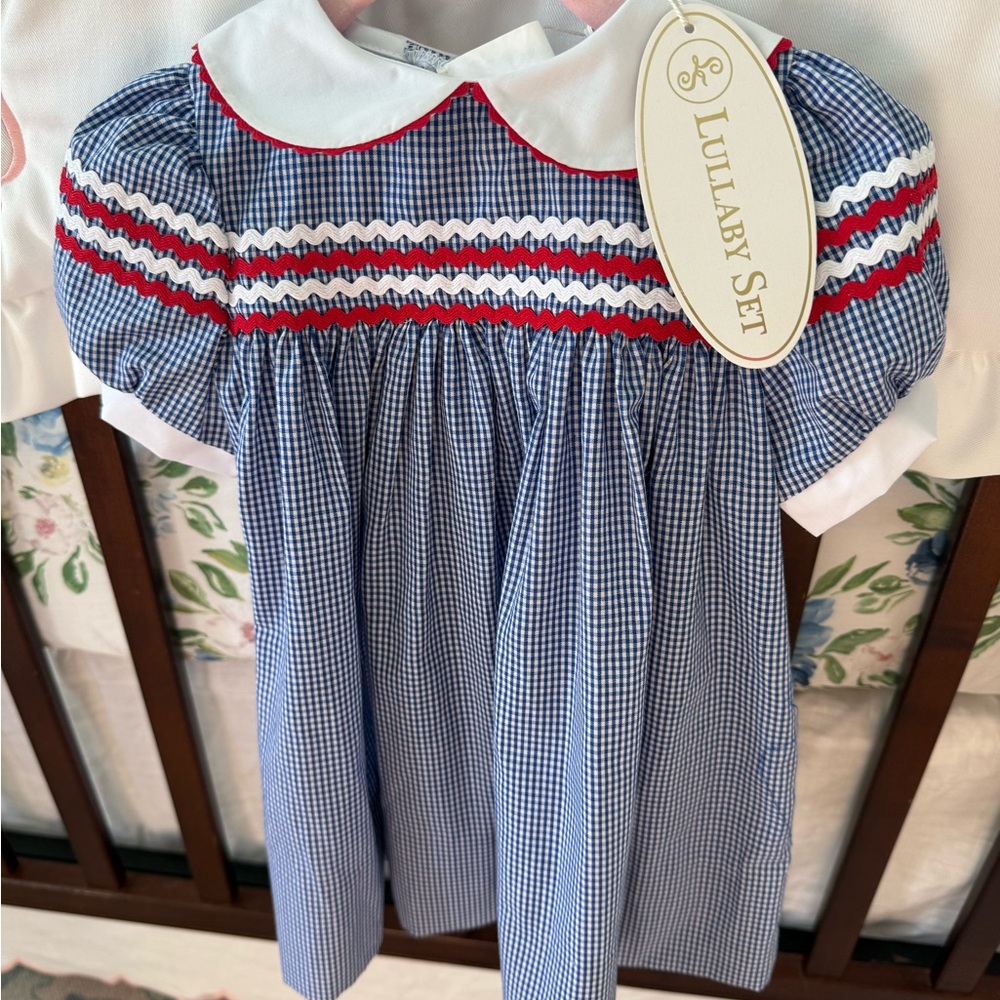 Lullaby Set Blue and Red Kids Dress